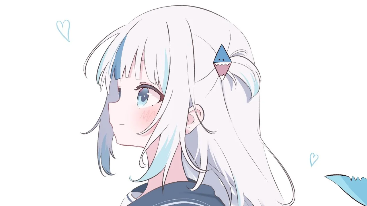 Gawr Gura, l'avatar Hololive English avant sa graduation du 1er mai 2025