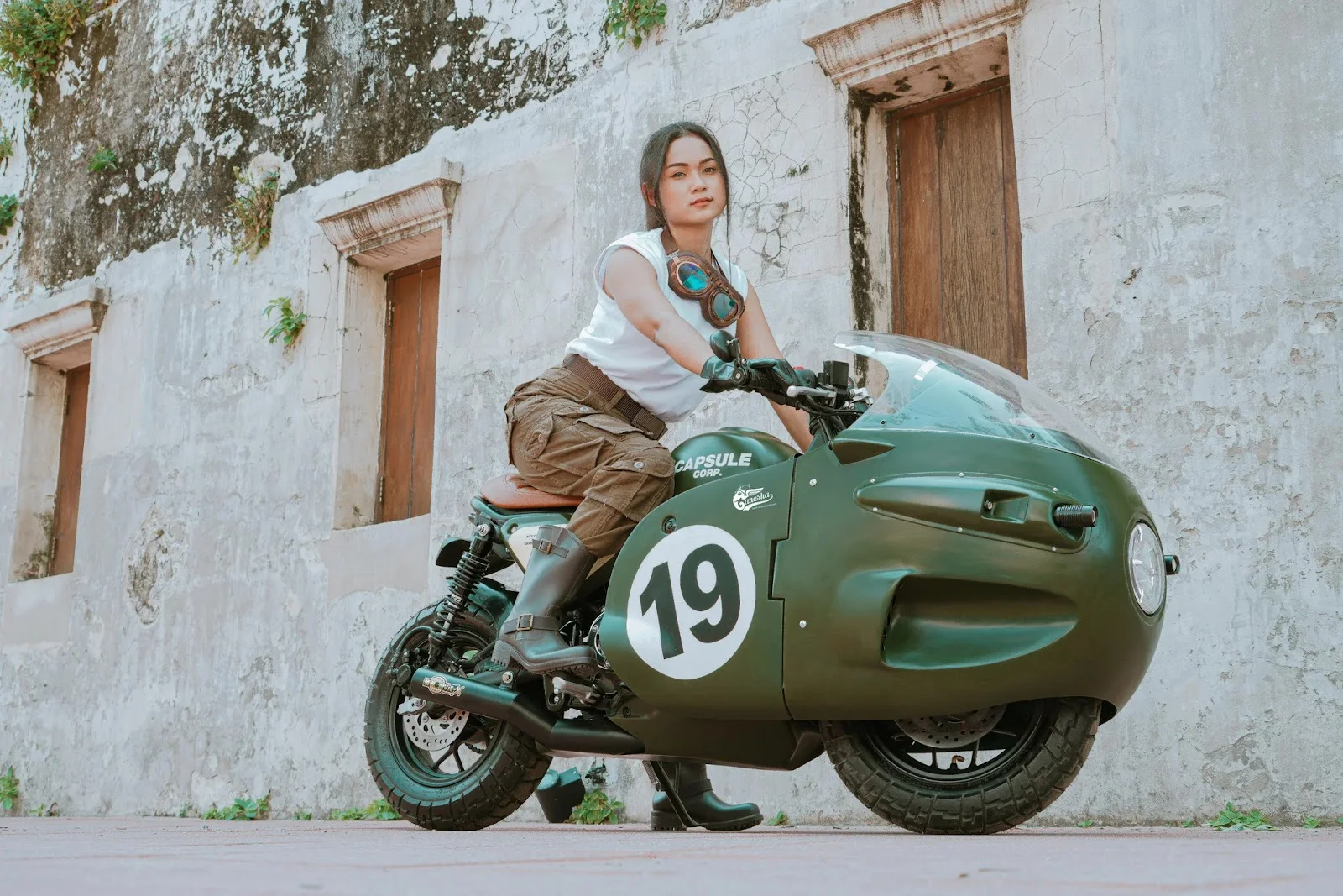 Un fan japonais a recréé la moto numéro 19 de Bulma de Dragon Ball, et elle roule pour de vrai