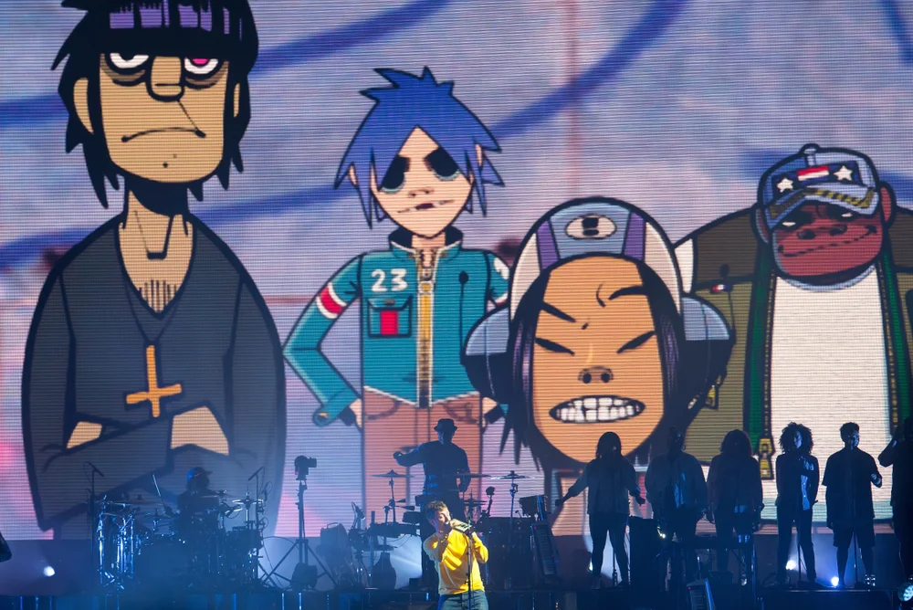 Gorillaz jouent leur tout premier concert en stade à Londres le 20 juin