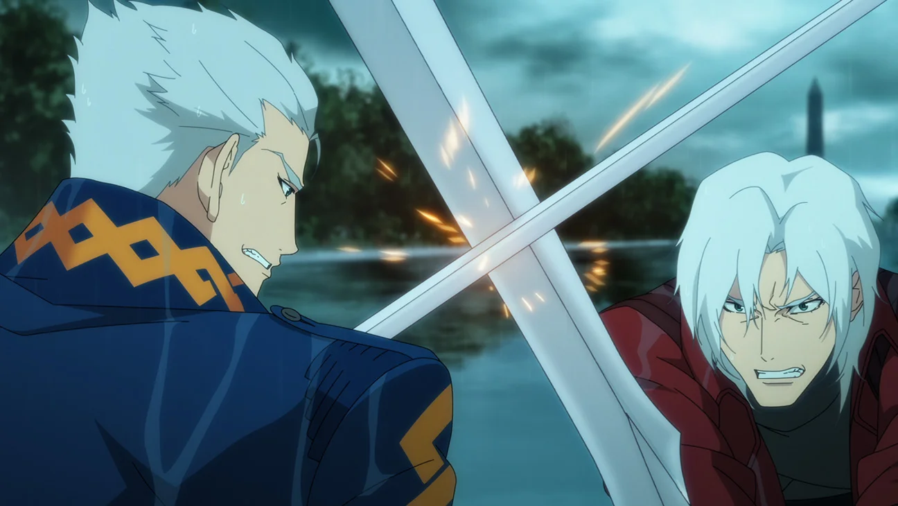 Une scène de la série animée Devil May Cry sur Netflix, dont la saison 3 finale a été confirmée