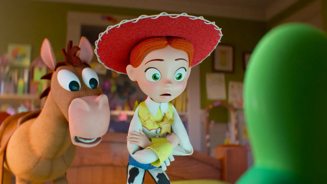 Jessie et Pile-Poil face à Lilypad, la tablette intelligente méchante de Toy Story 5