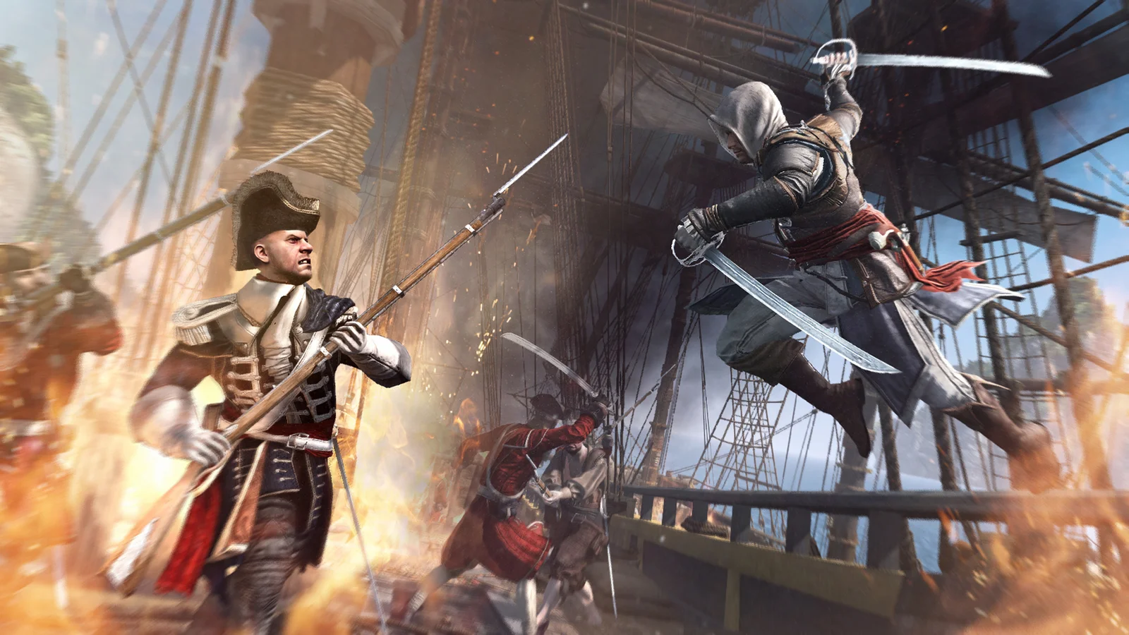 Combat naval à bord du Jackdaw dans Assassin's Creed Black Flag