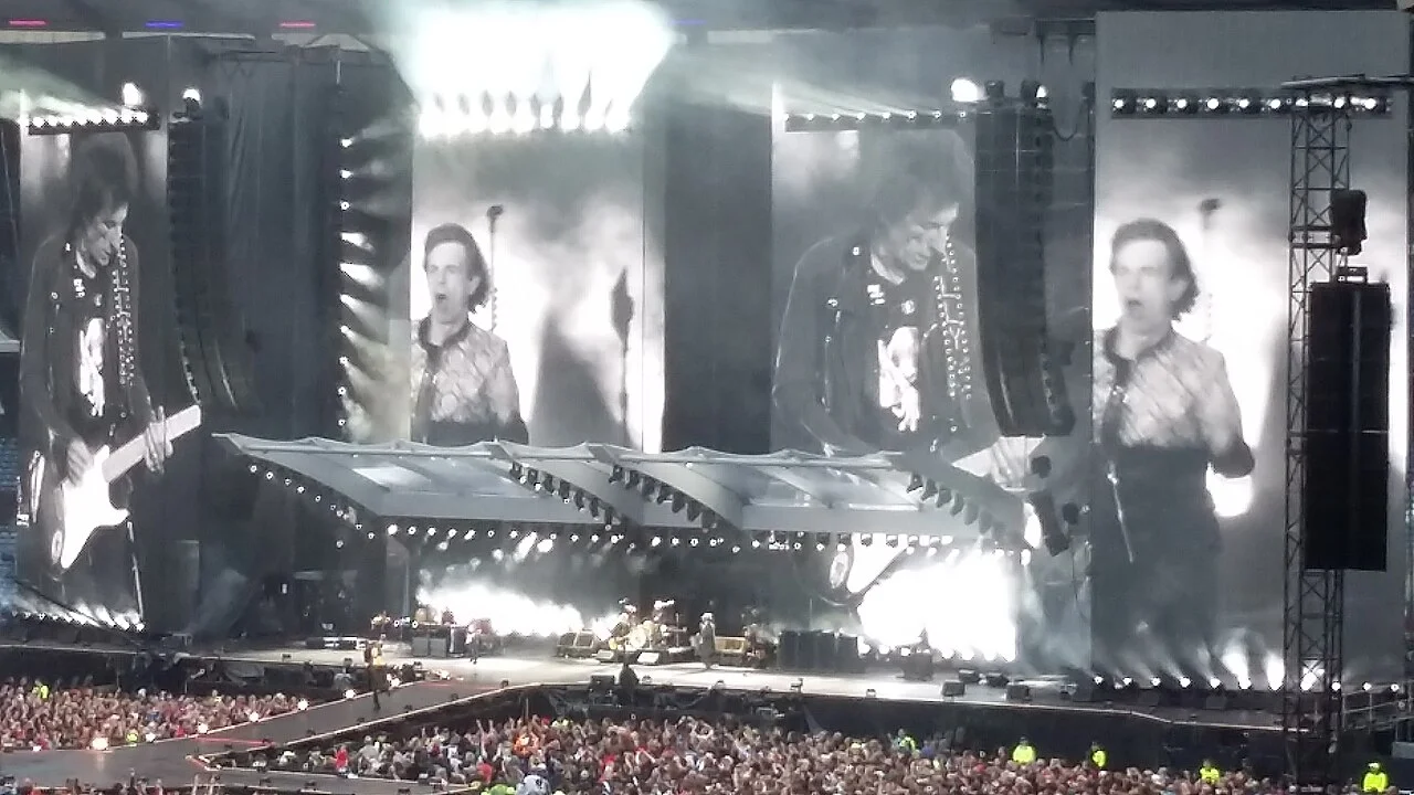 Les Rolling Stones sur scène en concert