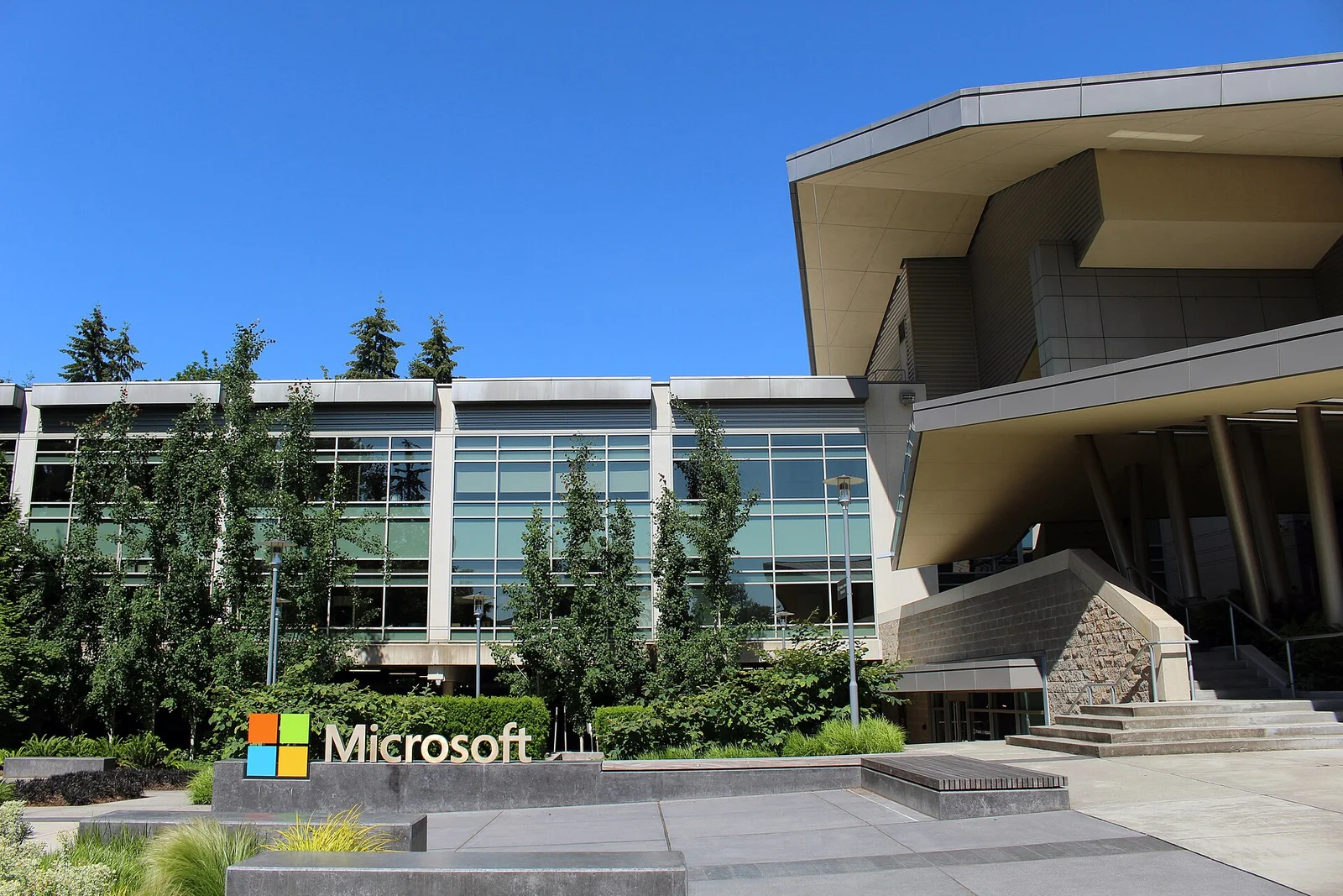 Le Building 92 du campus Microsoft à Redmond, maison mère de Xbox