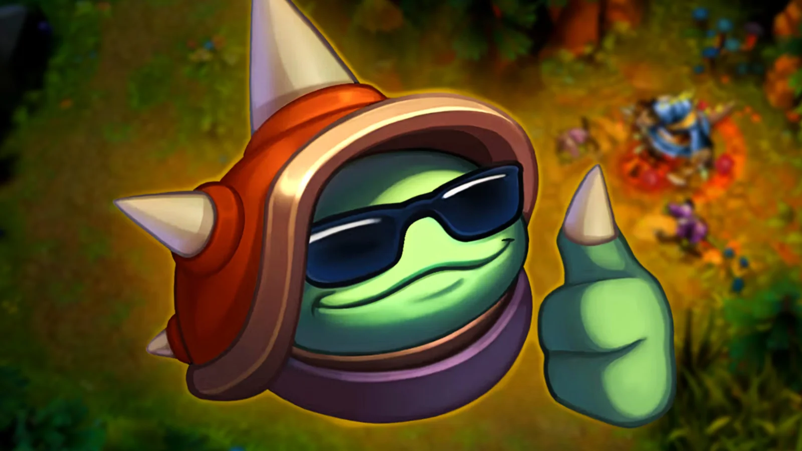 Rammus et son pouce levé, le mème « OK » emblématique du vieux League of Legends