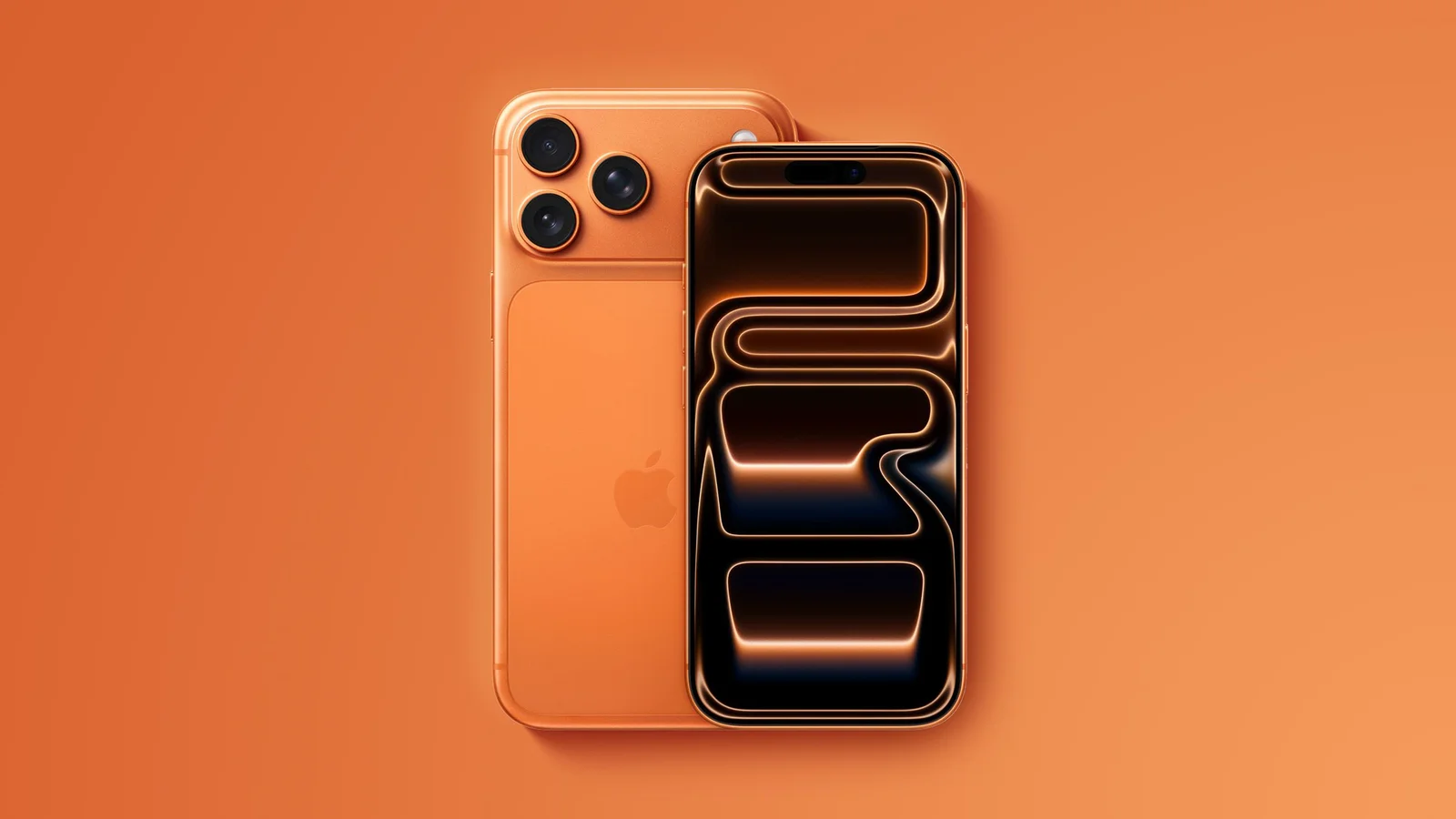 Rendu non officiel de l'iPhone 18 Pro en coloris orange, le modèle vers lequel les abonnés Apple Upgrade pourront basculer dès septembre