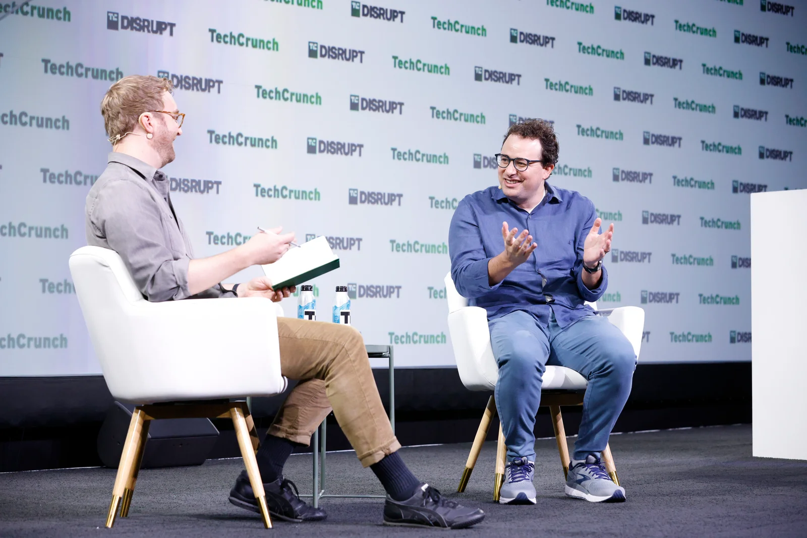 Dario Amodei, PDG et cofondateur d'Anthropic, en interview sur la scène de TechCrunch Disrupt