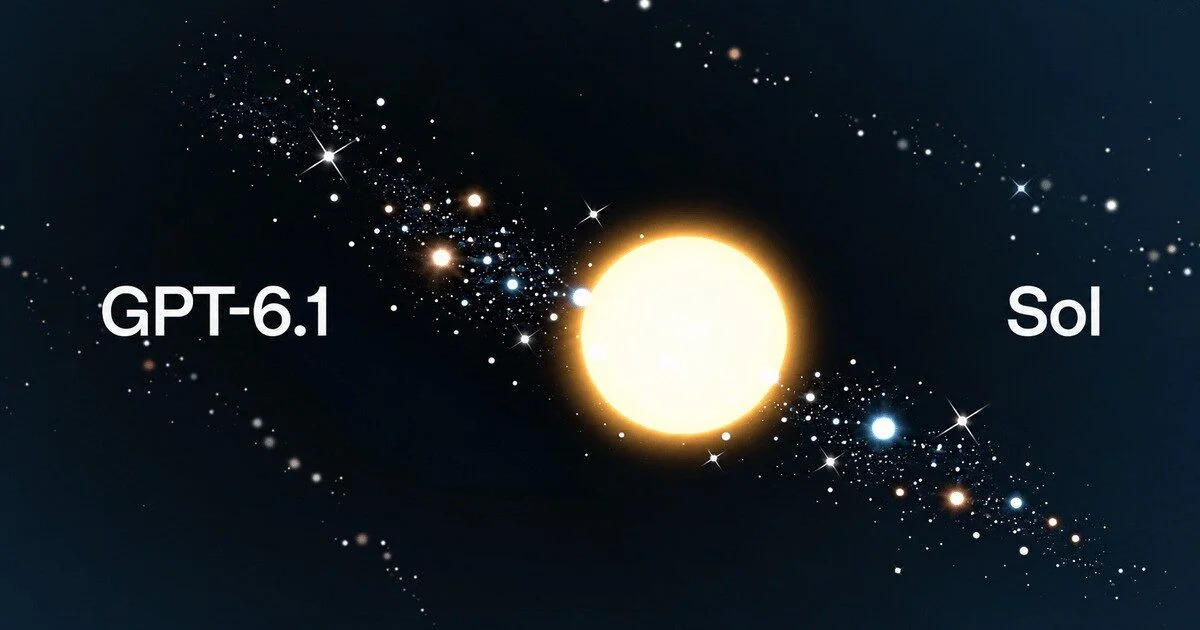 Visuel officiel de GPT-6.1 Sol, présenté par OpenAI à sa conférence DevDay